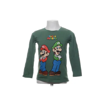 Långärmad t-shirt (Grön, Blå, Röd) från Super Mario Bomull