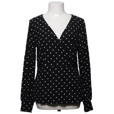 Slå-om bluse (Sort, Hvid) fra STOCKH LM Elastan, Viscose