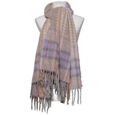 Schal (Beige, Lila, Mehrfarbig) von Samaya Polyester