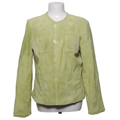 Leather jacket (Green) from Vera Varelli Leather, Polyester