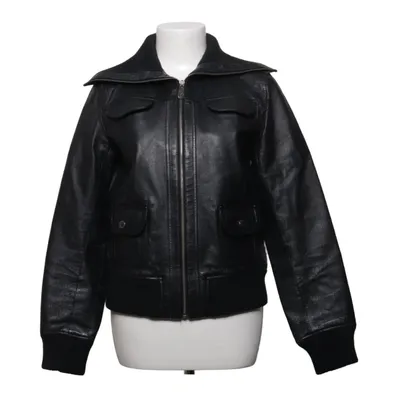 Leather jacket (großer hoher Kragen - Y2K - Vintage Fliegerjacke - Bomberjacke) from East. Village Cotton, Leather, Polyester