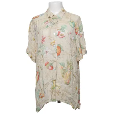 Short sleeve shirt (Beige, Multicolored) from Nadine H Viscose