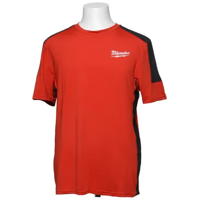 T-shirt (Rood, Zwart) van Milwaukee Elastaan, Polyester