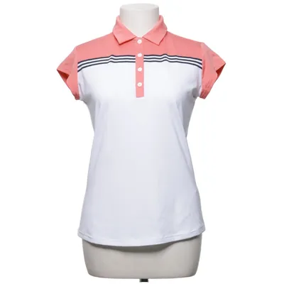 Polotrøje (Pink, Hvid) fra Footjoy Elastan, Polyester
