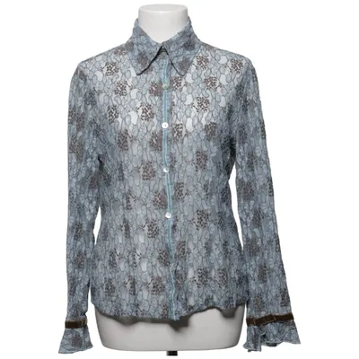 Blus (Blå, Brun) från Piro Polyamid, Viskos