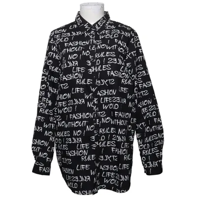 Shirt (Zwart, Wit) van Bonprix Collection Katoen