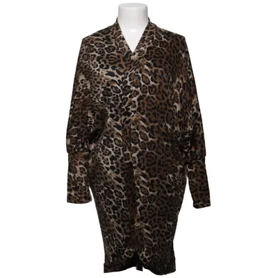 Cardigan (Brown, Black) from Papillonne Elastane, Polyester