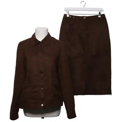 Skirt suit (Brown) from Brandtex Polyester