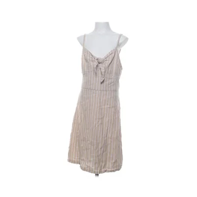 Jurk (Beige, Wit) van Abercrombie Katoen, Linnen, Viscose