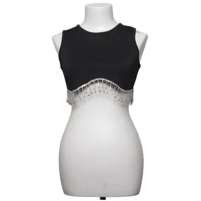 Crop top (Black) from PrettyLittleThing Elastane, Polyester