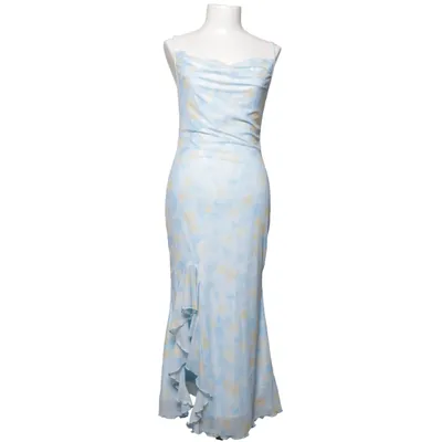 Långklänning (Blå, Gul, Vit) från Shein Elastan, Polyester