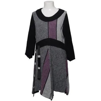 Dress (Gray, Black, Purple) from Zele Acrylic, Cotton, Wool