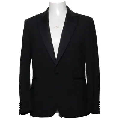 Smoking blazer (Zwart) van Royal Black Elastaan, Polyester, Wol