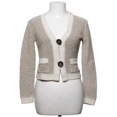 Strickjacke (Beige, Weiß) von Dagmar Baumwolle, Polyamid, Viskose