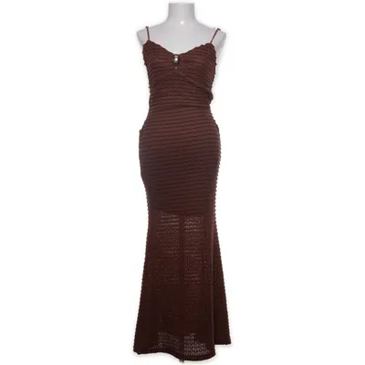Långklänning (Brun) från J Aime Olyto Elastan, Polyester