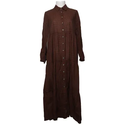 Robe chemise (Marron) de Ajlajk Coton