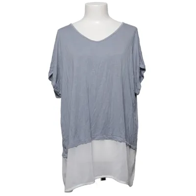 Top (Gray, White) from MyWear Woman Elastane, Polyester, Viscose