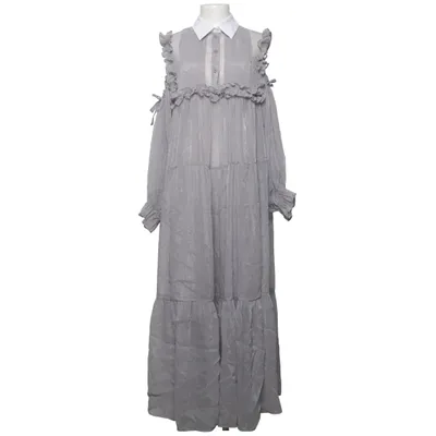 Jurk (Grijs, Wit) van Stella Nova Katoen, Polyester