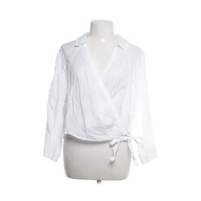 Wikkelblouse (Wit) van Zara Linnen
