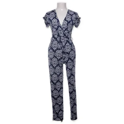 Jumpsuit (Blue, White, Multicolored) from GED London Elastane, Polyester