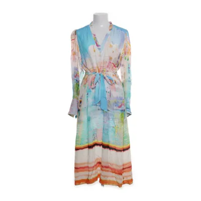 Jurk (Blauw, Wit, Meerkleurig) van Yippie Hippie Viscose