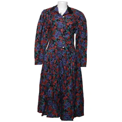 Robe longue (Noir, Multicolore) de Victorian Coton
