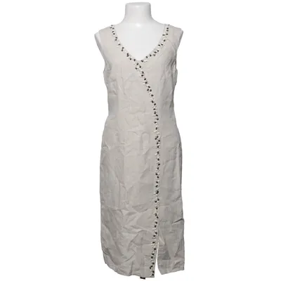 Jurk (Beige) van Minuet Acetaat, Linnen