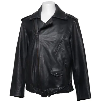 Bikerjakke (Sort) fra Zeffon Læder, Polyester