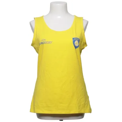 Sport tanktop (Geel) van Uefa Katoen, Elastaan