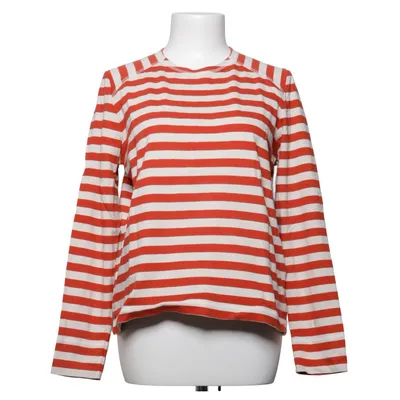 Långärmad t-shirt (Röd, Vit) från Ganni Ekologisk bomull