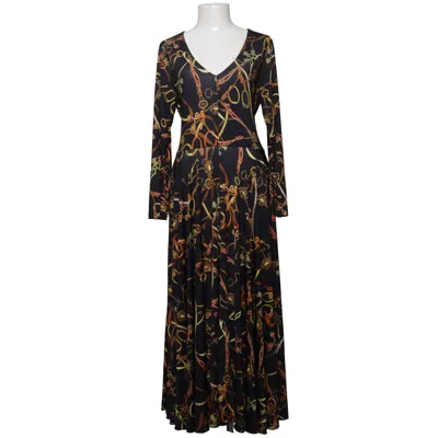 Kleid (Schwarz, Gold, Rot) von Camilla Thulin Elasthan, Polyester
