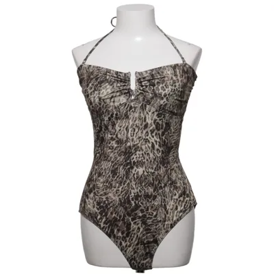 Swimsuit (Brown, Black) from Gestuz Elastane, Recycled polyester