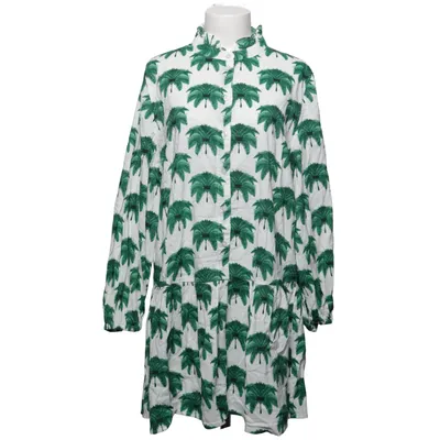 Dress (White, Green) from H&M Cotton, Viscose