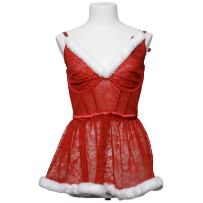 Negligé (Rød, Hvid) fra Private Collection by Hunkemöller Elastan, Polyamid, Polyester