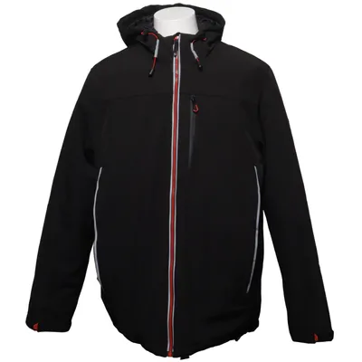 Softshell jacket (Black) from Polarino Elastane, Polyester