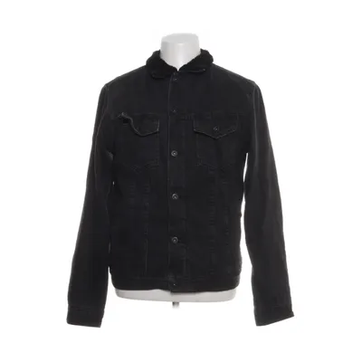 Gevoerde spijkerjas (Zwart) van Zara Man Katoen, Polyester