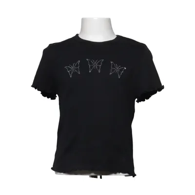 T-shirt (Zwart) van H&M Katoen, Elastaan
