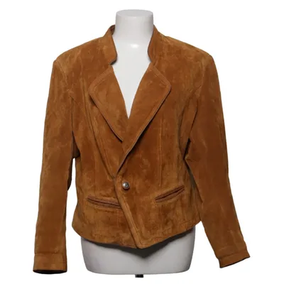 Veste en cuir (Marron) de Petroff Cuir, Polyester