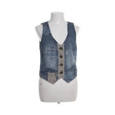 Spijker gilet (Blauw) van Tom Tailor Denim Katoen