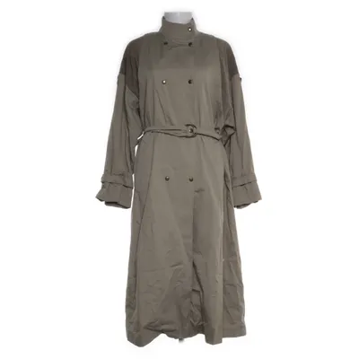 Trenchcoat (Grøn, Brun, Beige) fra Kemper Bomuld, Ruskind