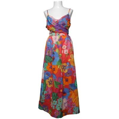 Robe longue (Rouge, Multicolore) de Twinset Coton