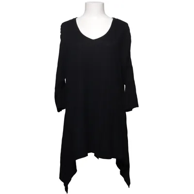 T-shirt (Svart) från Sheego Casual Elastan, Viskos