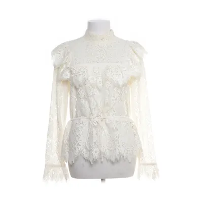 Blus (Vit) från Ganni Bomull, Polyamid, Viskos