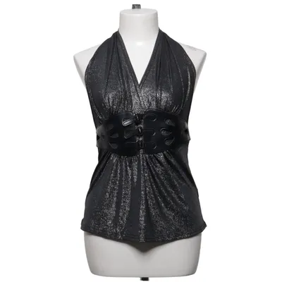 Halternecktopp (Grå) från Bitter Sweet Elastan, Polyester