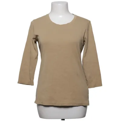 Lange mouwen shirt (Beige) van Uniqlo Katoen, Elastaan
