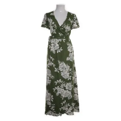 Wrap dress (Green, White) from Patrons of Peace Viscose