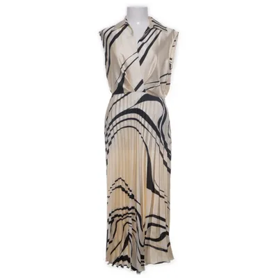 Långklänning (Beige, Svart, Vit) från Mango Polyester