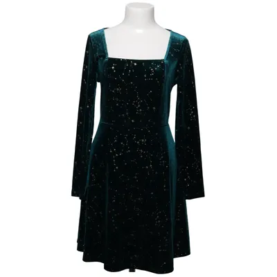Dress (Green, Gold) from Allegra K Elastane, Polyester