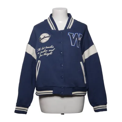 Varsity jacket (Blue, Beige) from Pacific Republic Pull & Bear Cotton, Polyester