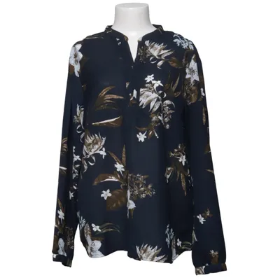 Blus (Blå, Brun, Vit) från Cha Cha Polyester